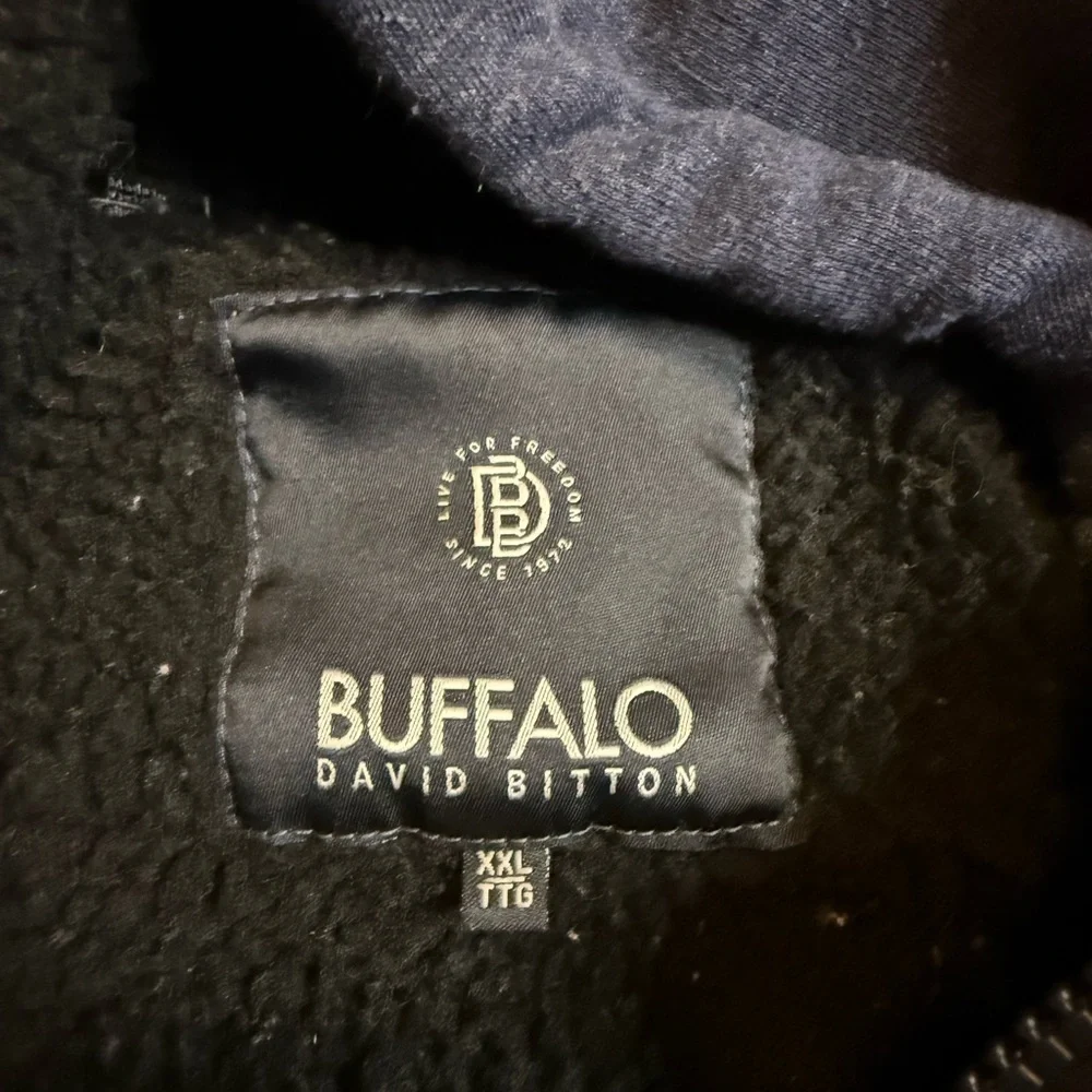 Buffalo David Bitton Blue Zip Up Sweater Knit Casual